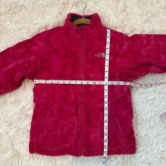 The North Face Girls Dark Gray/hot Pink Reversible Mossbud Jacket Size M 10-12 - Picture 13 of 13